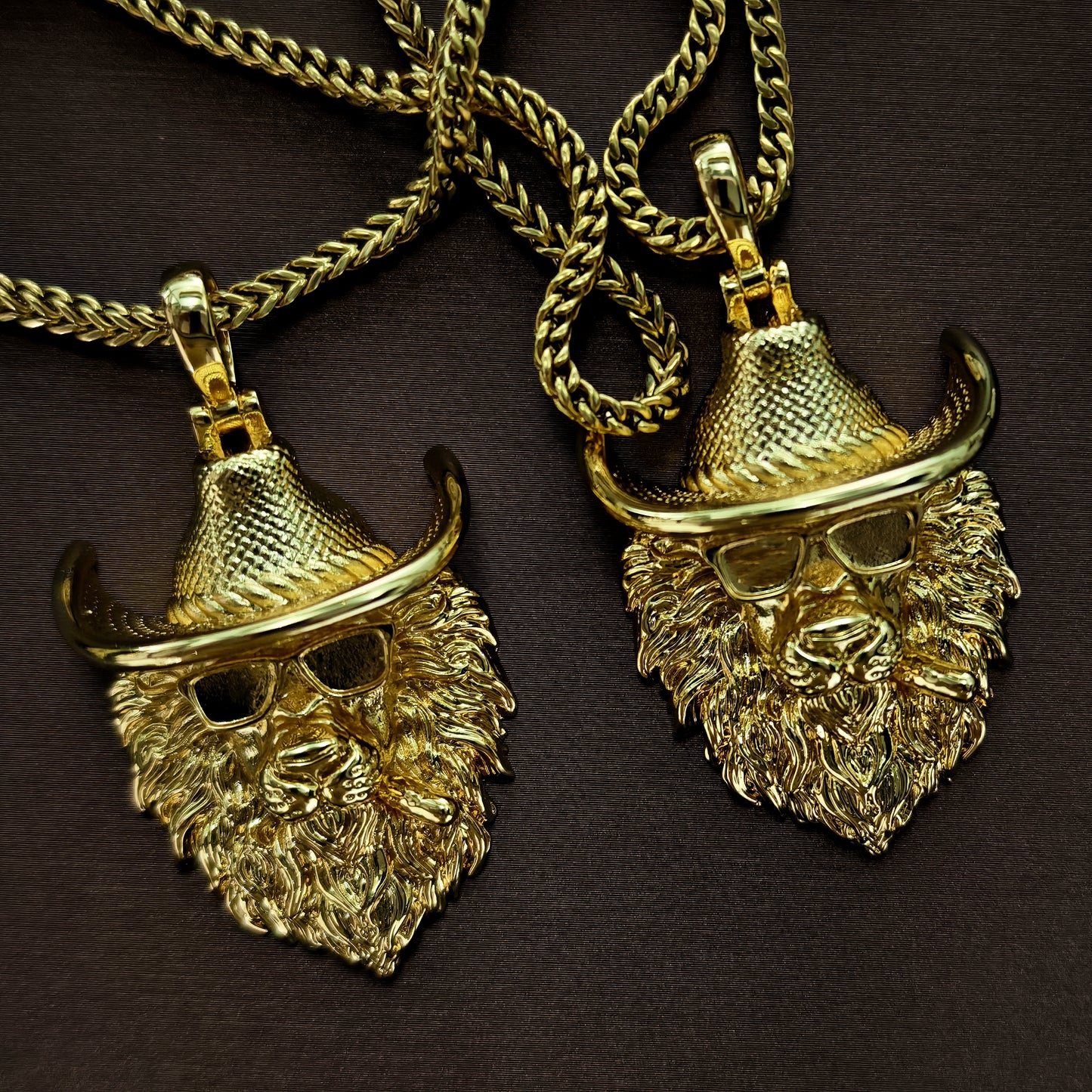 Cool Cowboy Lion Pendant