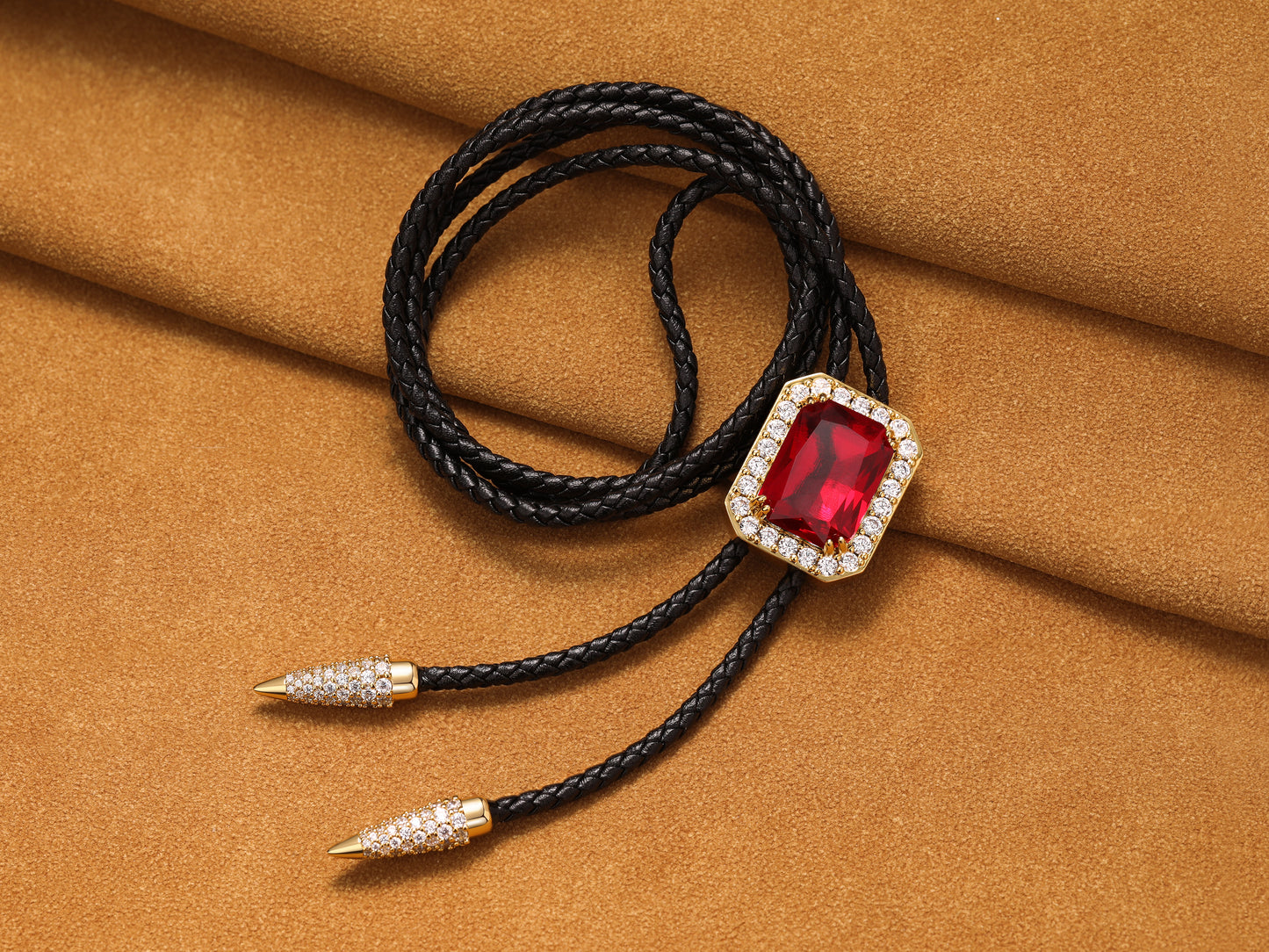 Adjustable Western Bolo Tie Necklace