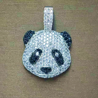 Diamond Iced Out Panda Pendant Mini