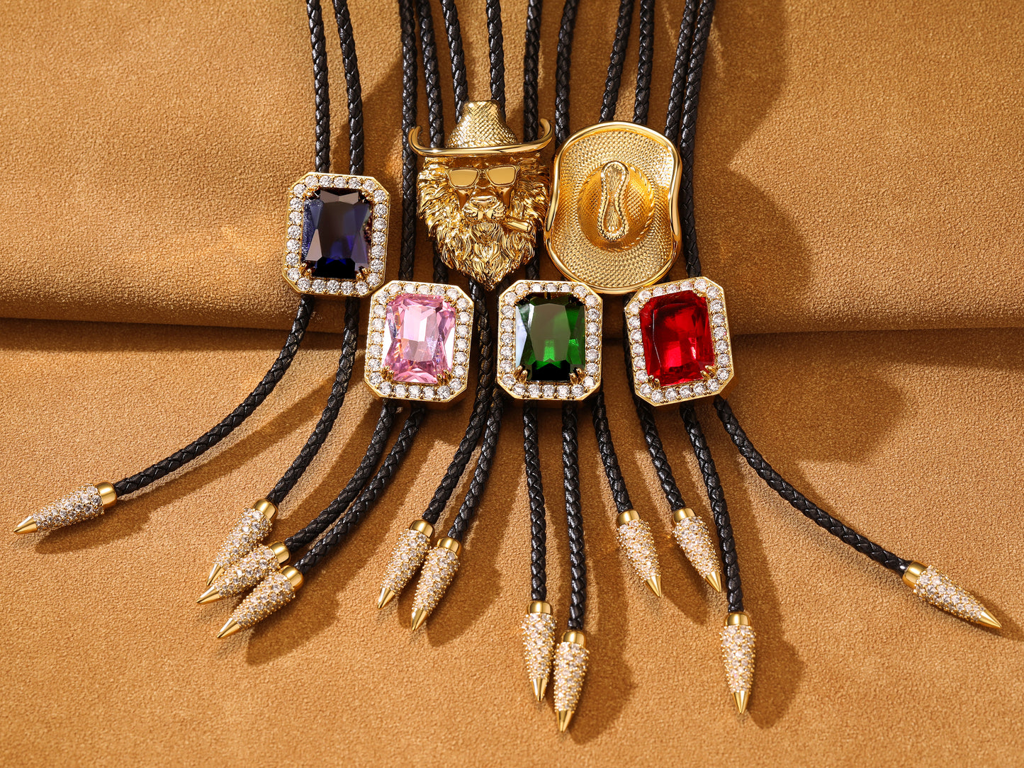 Adjustable Western Bolo Tie Necklace