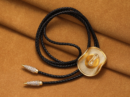 Adjustable Western Bolo Tie Necklace