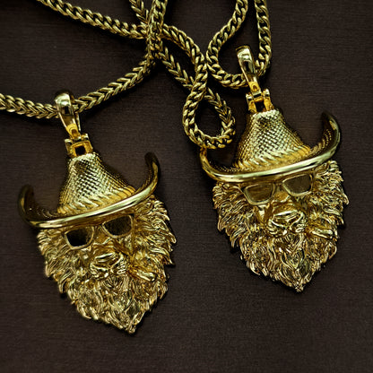 Cool Cowboy Lion Pendant