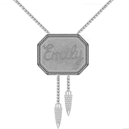 Custom Name Bolo Tie Necklace