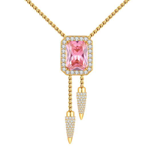 Ruby Cowboy Bolo Tie Necklace